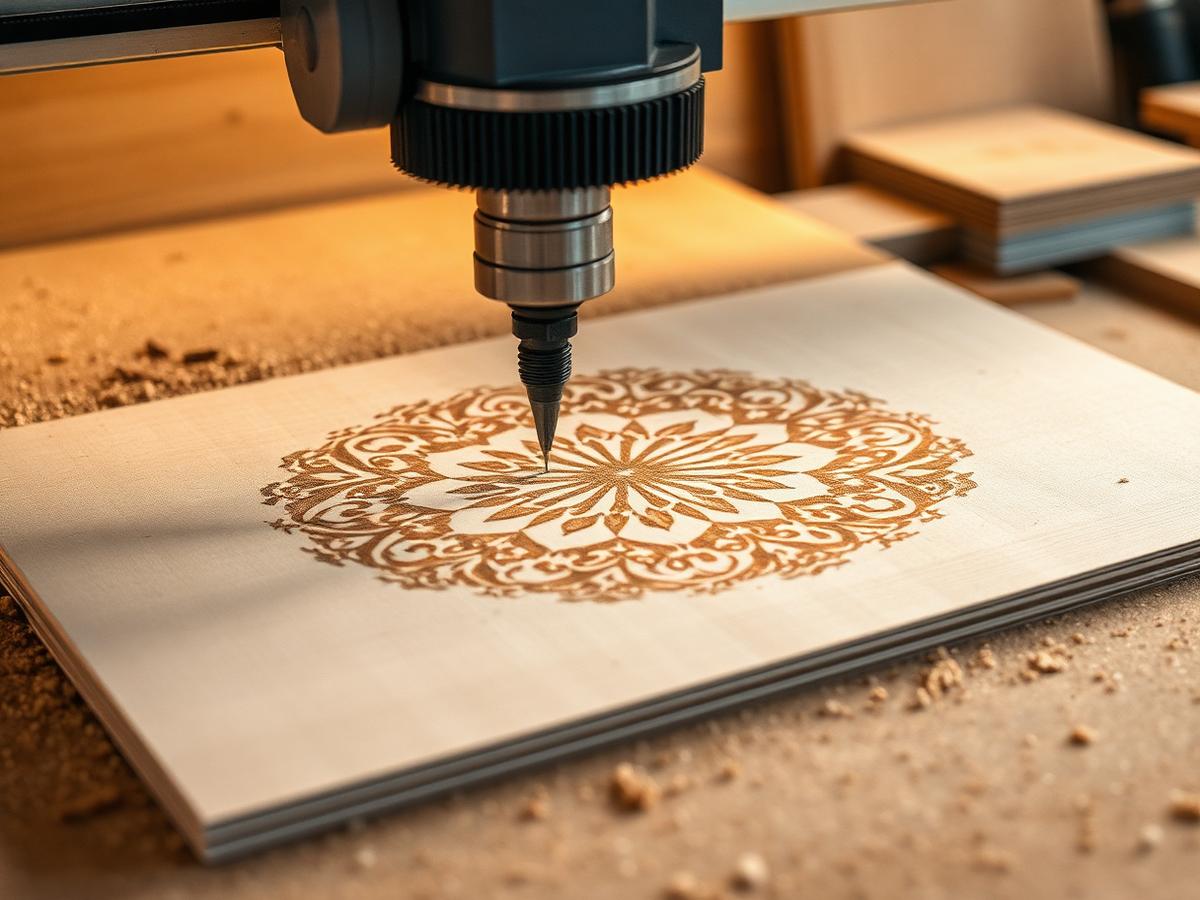 CNC-cut decorative display panel